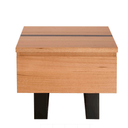 Catalina 1 Drawer Lamp Table – Messmate Timber with Resin Inlay at Online8 Furniture Auckland NZ