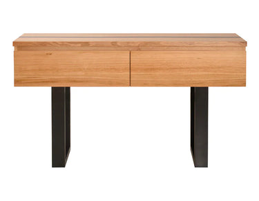 Catalina Console Table – Messmate Timber with Resin Inlay at online8 furniture store Auckland