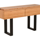 Catalina Console Table – Messmate Timber with Resin Inlay at online8 furniture store Auckland