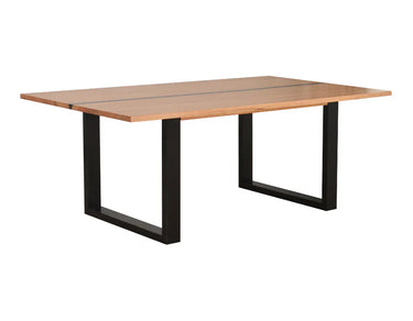 Catalina Dining Table – Messmate Timber with Resin Inlay at Online8 Furniture Auckland NZ