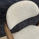 Cellini Dining Chair - Sand & Walnut at online8 furniture store Auckland