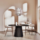 Cellini Dining Chair - Sand & Walnut at online8 furniture store Auckland
