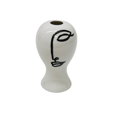 Ceramic Abstract Eye Vase at online8 furniture store Auckland