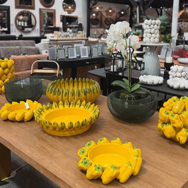 Ceramic Banana Bowl - Yellow at online8 furniture store Auckland