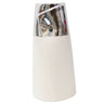 Ceramic Dipped Silver Vase at online8 furniture store Auckland