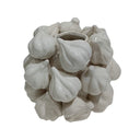 Ceramic Garlic Vessel - White at online8 furniture store Auckland