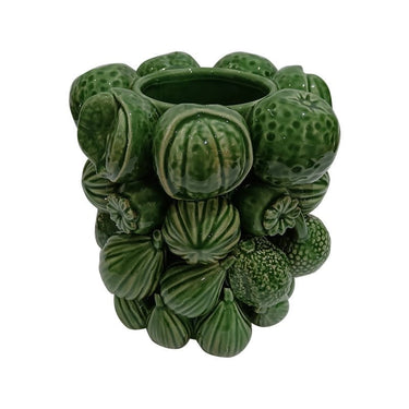 Ceramic Mixed Fruit Vessel - Green at online8 furniture store Auckland