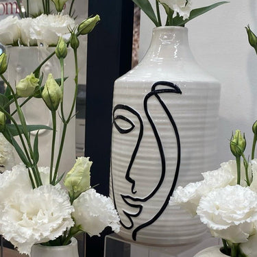 Ceramic Odin Face Vase at online8 furniture store Auckland