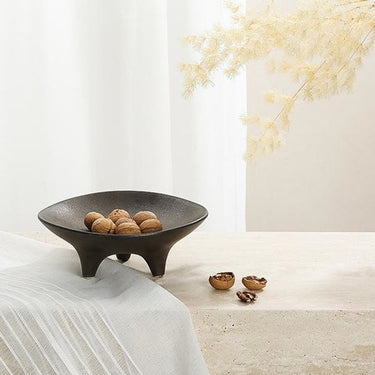 Ceramic Tripod Plate Onyx at online8 furniture store Auckland