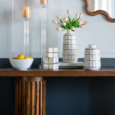 Ceramic White Vase at online8 furniture store Auckland