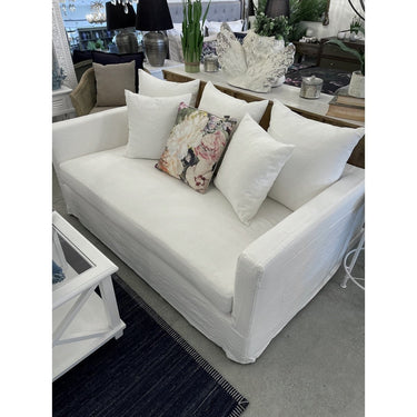 Chalet 2 Seater Slip Cover Sofa- Cloud at online8 furniture store Auckland