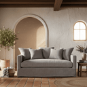 Chalet 2 Seater Slip Cover Sofa - Cool Grey at Online8 Furniture Auckland NZ