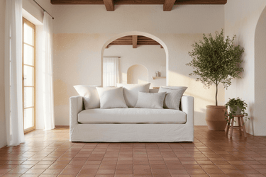 Chalet 2 Seater Slipcover Sofa - Salt & Pepper at Online8 Furniture Auckland NZ