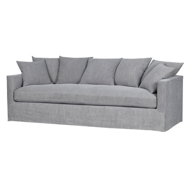 Chalet 3 Seater Slip Cover Sofa - Cool Grey at online8 furniture store Auckland