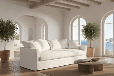 Chalet 3 Seater Slipcover Sofa- Cloud at Online8 Furniture Auckland NZ