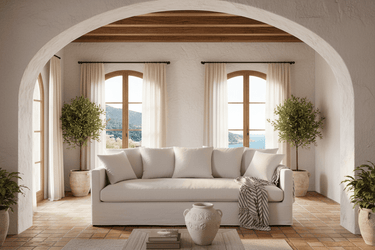 Chalet 3 Seater Slipcover Sofa- Salt & Pepper at Online8 Furniture Auckland NZ