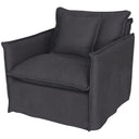 Chantilly Armchair - Charcoal at online8 furniture store Auckland