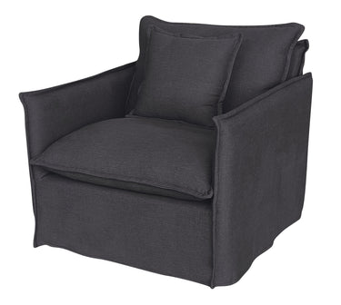 Chantilly Armchair - Charcoal at online8 furniture store Auckland