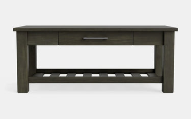 Charlton Coffee Table with Rack and Drawer - NZ Made at online8 furniture store Auckland