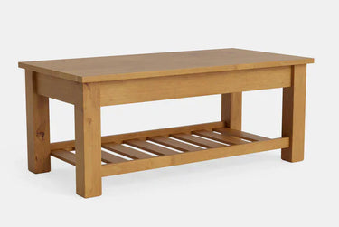 Charlton Coffee Table with Rack at online8 furniture store Auckland