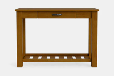 Charlton Hall Table with Rack and Drawer - NZ Made at online8 furniture store Auckland