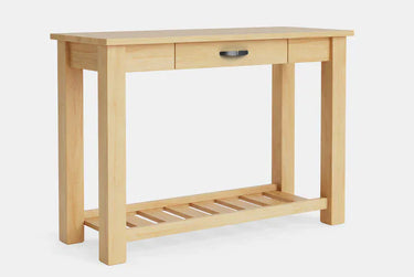 Charlton Hall Table with Rack and Drawer - NZ Made at online8 furniture store Auckland