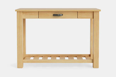 Charlton Hall Table with Rack and Drawer - NZ Made at online8 furniture store Auckland
