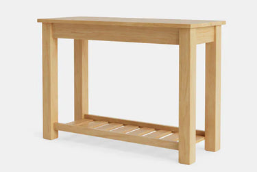 Charlton Hall Table with Rack and Drawer - NZ Made at online8 furniture store Auckland