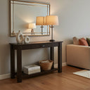 Charlton Hall Table with Rack and Drawer - NZ Made at online8 furniture store Auckland