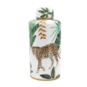 Cheetah Lidded Jar - Tall at Online8 Furniture Auckland NZ