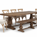 Chelmswood Reclaimed Elm Dining Table  - 3000mm at Online8 Furniture Auckland NZ