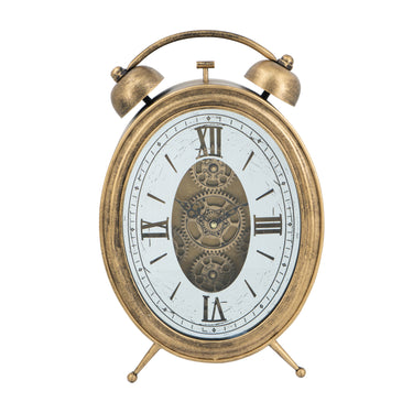 Chester Table Clock with Gears at online8 furniture store Auckland