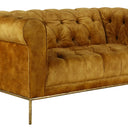 Chesterfield 2 Seater Sofa - Mustard at online8 furniture store Auckland