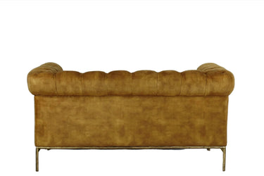 Chesterfield 2 Seater Sofa - Mustard at online8 furniture store Auckland