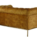 Chesterfield 2 Seater Sofa - Mustard at online8 furniture store Auckland