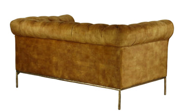 Chesterfield 2 Seater Sofa - Mustard at online8 furniture store Auckland