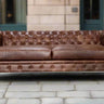 Chesterfield 3.5 Seater Sofa - Tobacco at online8 furniture store Auckland