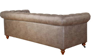 Chesterfield 3 Seater Sofa - Vintage Grey at online8 furniture store Auckland