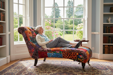 Chesterfield Patchwork Chaise | Day Bed at online8 furniture store Auckland