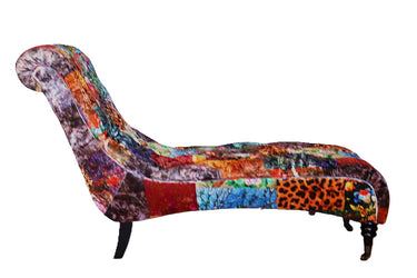 Chesterfield Patchwork Chaise | Day Bed at online8 furniture store Auckland