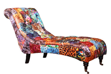 Chesterfield Patchwork Chaise | Day Bed at online8 furniture store Auckland