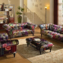Chesterfield Patchwork Ottoman with Storage at online8 furniture store Auckland