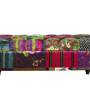 Chesterfield Patchwork Ottoman with Storage at online8 furniture store Auckland