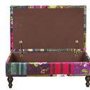 Chesterfield Patchwork Ottoman with Storage at online8 furniture store Auckland