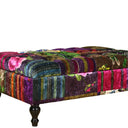 Chesterfield Patchwork Ottoman with Storage at online8 furniture store Auckland