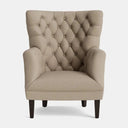 Chesterfield Wingback Armchair - Calico at online8 furniture store Auckland