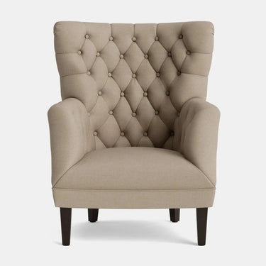 Chesterfield Wingback Armchair - Calico at online8 furniture store Auckland