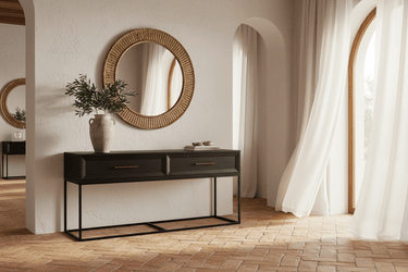 Chicago Console Table Grande with Two Drawers at Online8 Furniture Auckland NZ