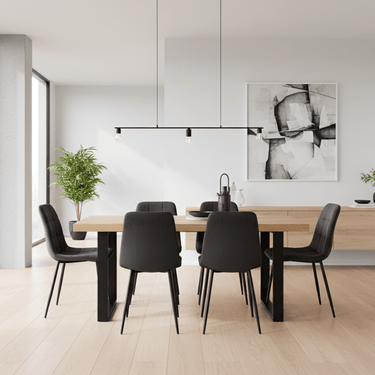 Chicago Dining Suite - 6 Seater at online8 furniture store Auckland