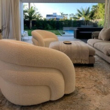 Chicago Swivel Boucle Chair at online8 furniture store Auckland